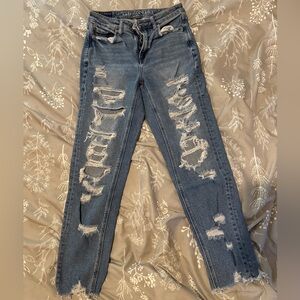 American Eagle Distressed Mom Jeans